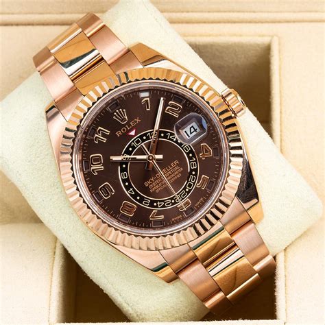 rolex sky dweller rose gold price|More.